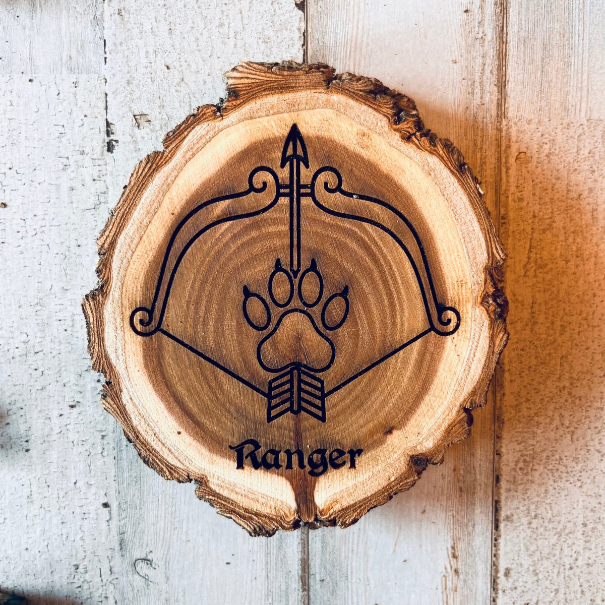 Dungeons and Dragons Real Wood Ranger DnD Coaster, DnD Accessories, DnD Gift for Men, DnD Stuff, D&D Gifts - Apparel & Accessories - Aylev