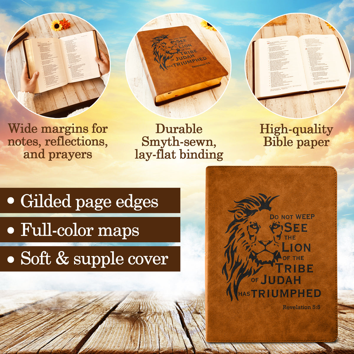 Personalized CSB Bible: Create Your Own Custom Engraved Design with a Designer, Large Print Wide - Margin Christian Standard Holy Bible - Religious Books - Aylev