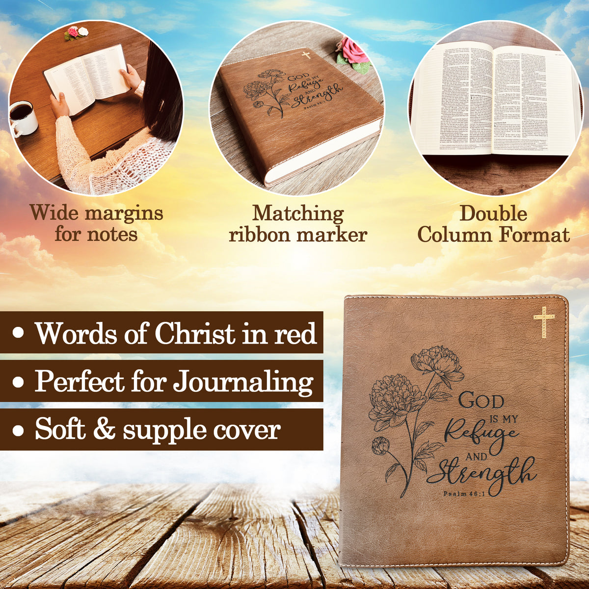 Personalized NIV Bible: Create Your Own Custom Engraved Design with a Designer, Comfort Print Journaling New International Version Holy Bible - Religious Books - Aylev