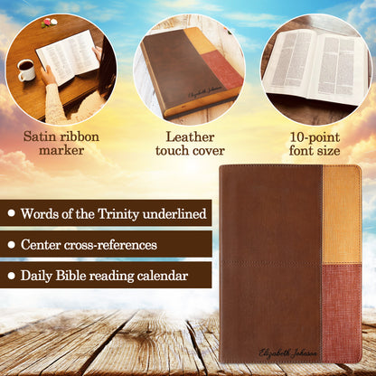 Biblia RVR 1960 personalizada con nombre grabado, RVR 1960 Biblia de Estudio Arcoíris, Custom Engraved Spanish Rainbow Bible, Baptism Gifts - Religious Books - Aylev