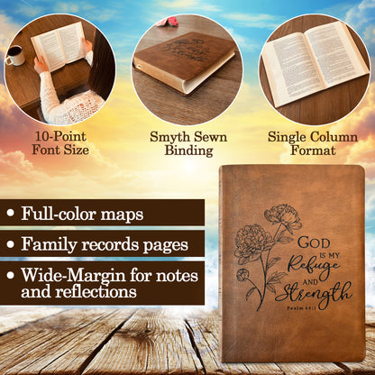 Personalized NASB Bible: Create Your Own Custom Engrave Design with a Designer, Wide - Margin Reference Bible, New American Standard Bible - Religious Books - Aylev