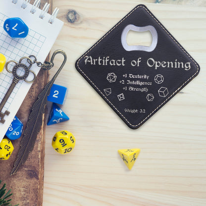 Dungeons and Dragons Artifact of Opening, DnD Coaster Bottle Opener, DnD Gift for Men, Dungeon Master Gift, DnD Stuff, D&D Gifts - Apparel & Accessories - Aylev
