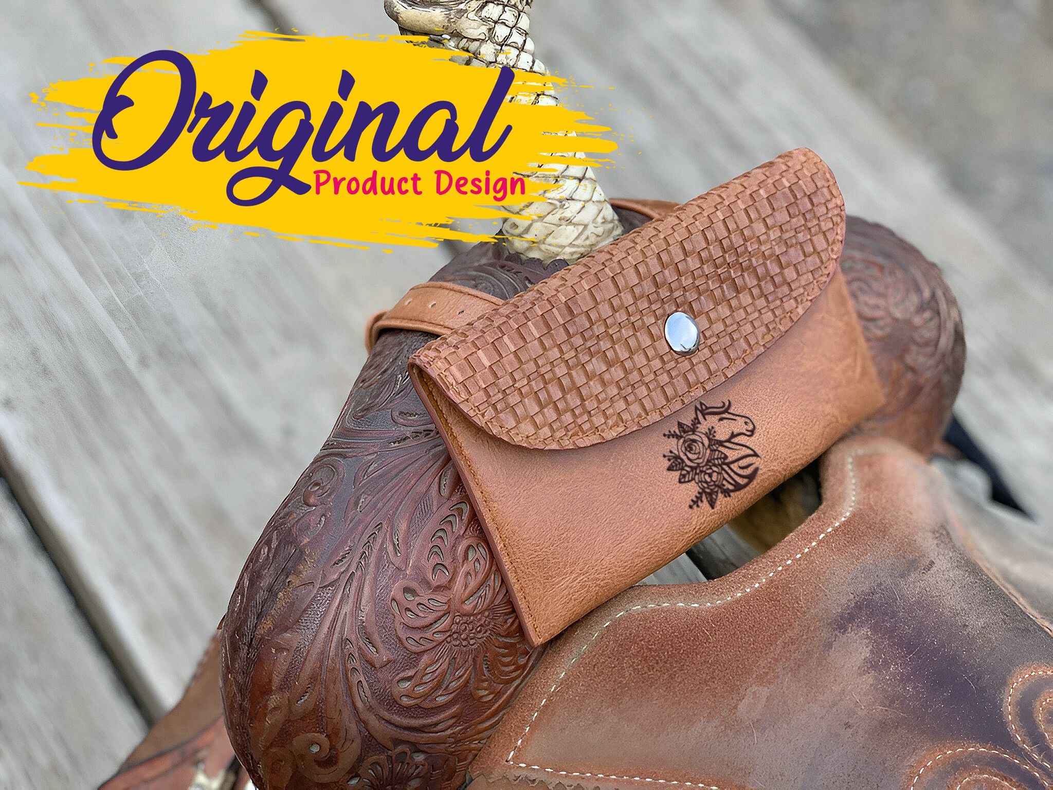 Custom Horse Saddle Bag, Original Design, Saddle Phone Holder, Horse Tack, Horse Gifts, Horse Stuff, Horse Gifts For Women Equestrian