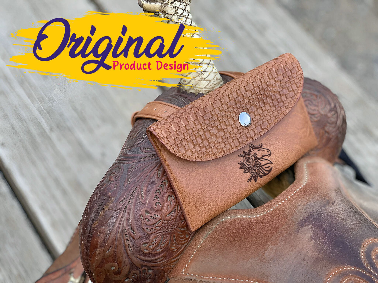 Custom Horse Saddle Bag, Original Design, Saddle Phone Holder, Horse Tack, Horse Gifts, Horse Stuff, Horse Gifts For Women Equestrian