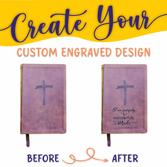 Personalized NKJV Children's Bible: Create Your Own Custom Engraved Design with a Designer, Comfort Print New King James Holy Bible for Kids