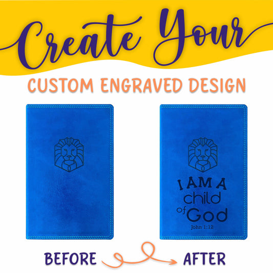 Personalized NKJV Children's Bible: Create Your Own Custom Engraved Design with a Designer, Comfort Print New King James Holy Bible for Kids - Aylev