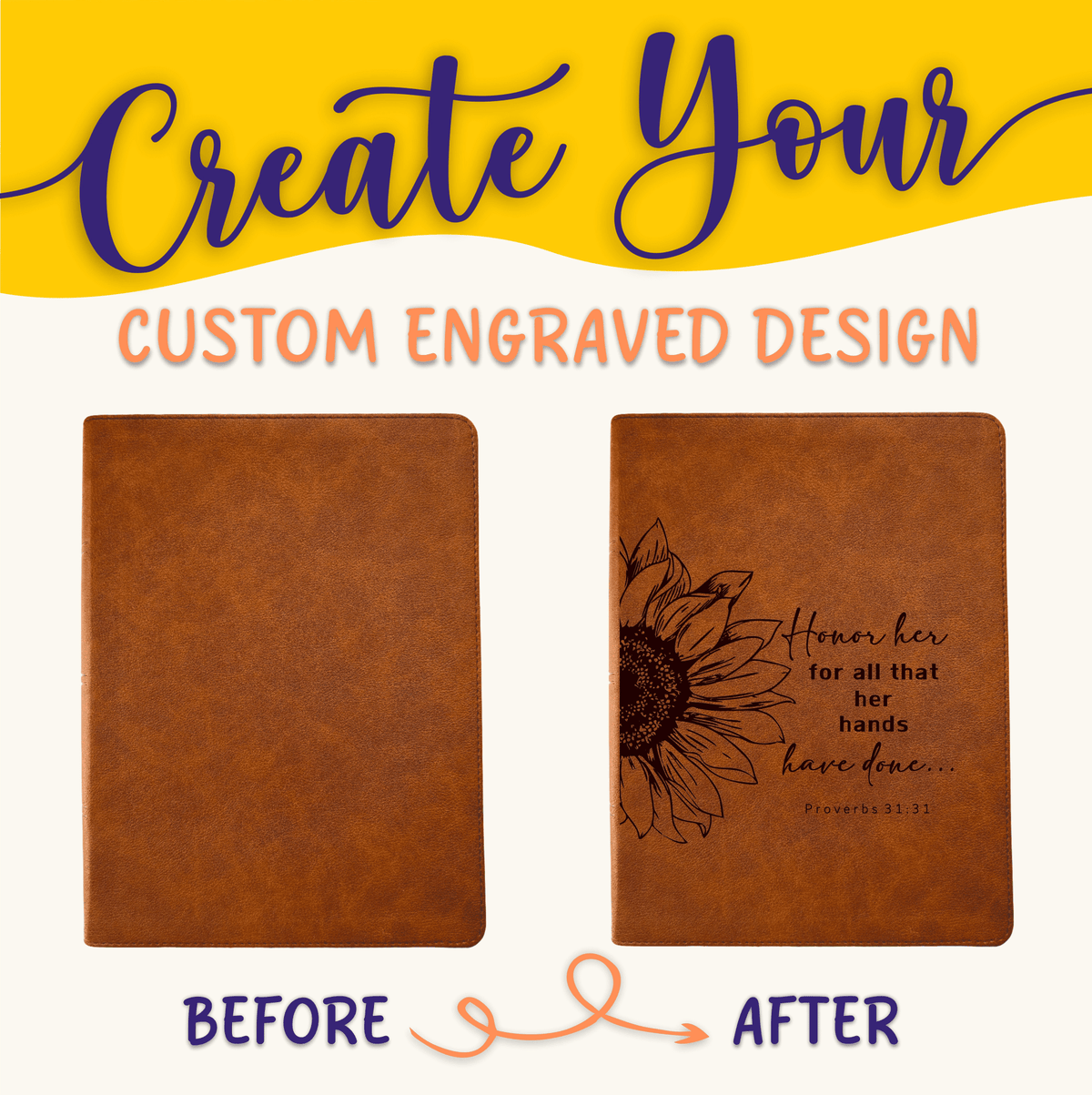 Personalized CSB Bible: Create Your Own Custom Engraved Design with a Designer, Large Print Wide-Margin Bible, Christian Standard Holy Bible - Religious Books - Aylev