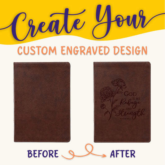 Personalized ESV Bible: Create Your Own Custom Engraved Design with a Designer, Wide-Margin, Reference, Red Letter, English Standard Version