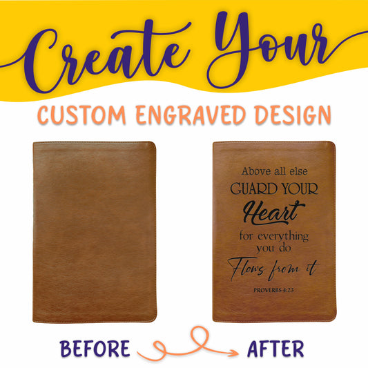 Personalized NLT Bible: Create Your Own Custom Engraved Design with a Designer, Large Print Thinline Reference New Living Translation Bible