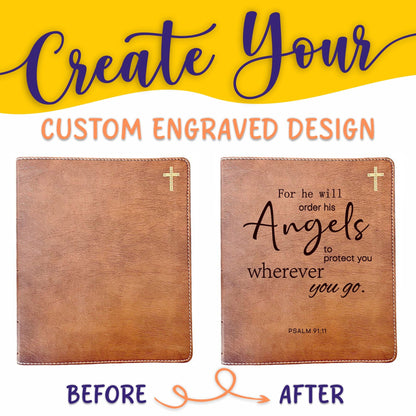 Personalized NIV Bible: Create Your Own Custom Engraved Design with a Designer, Comfort Print Journaling New International Version Holy Bible - Religious Books - Aylev