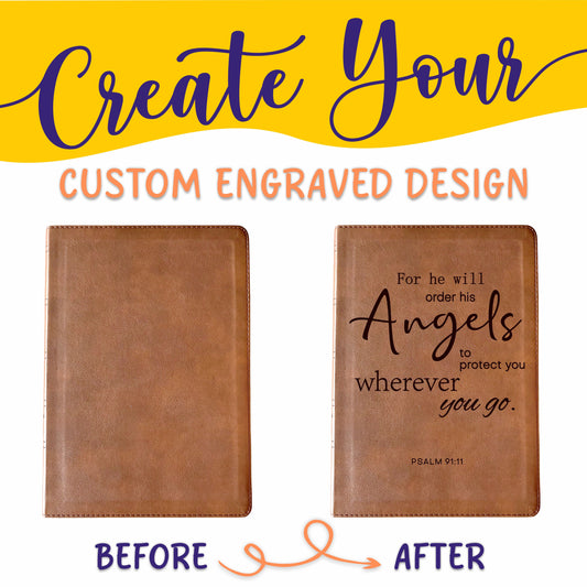 Personalized NASB 1995 Bible: Create Your Own Custom Engraved Design with a Designer, Large Print Reference New American Standard Holy Bible