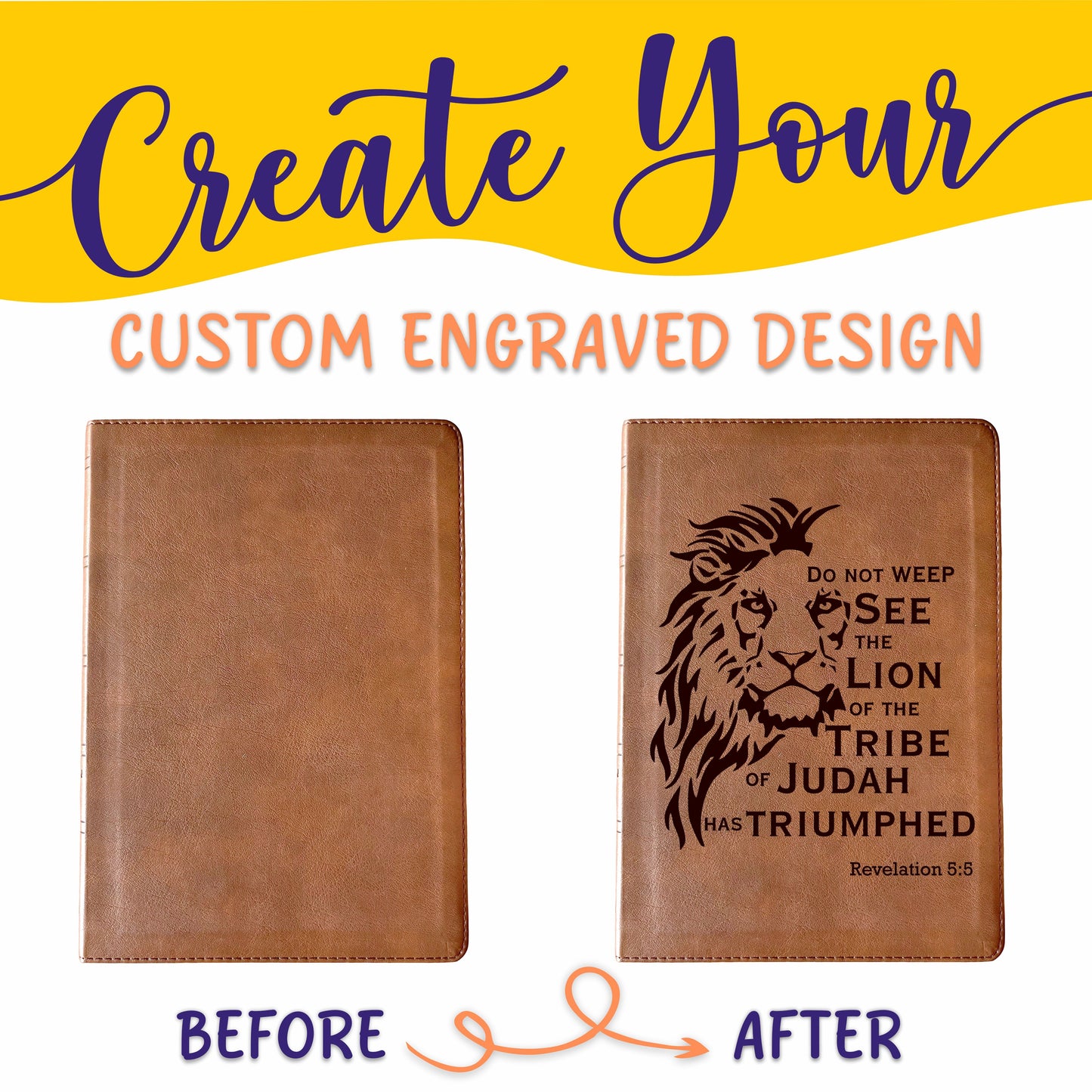 Personalized NASB 1995 Bible: Create Your Own Custom Engraved Design with a Designer, Large Print Reference New American Standard Holy Bible