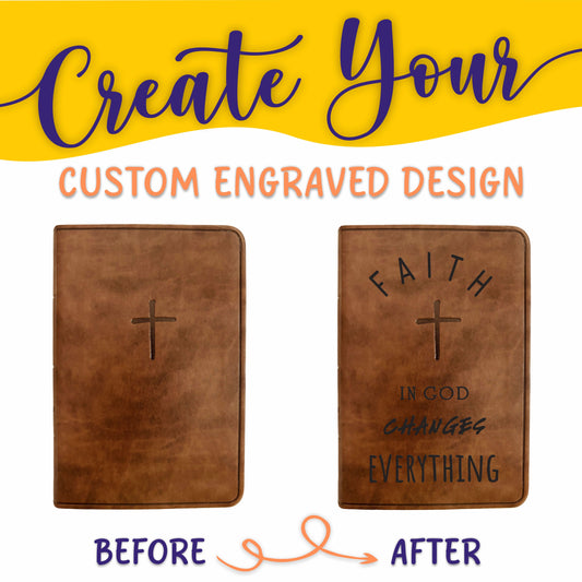 Personalized KJV Bible: Create Your Own Custom Engraved Design with a Designer, KJV Compact Value Edition Red Letter King James Holy Bible - Aylev