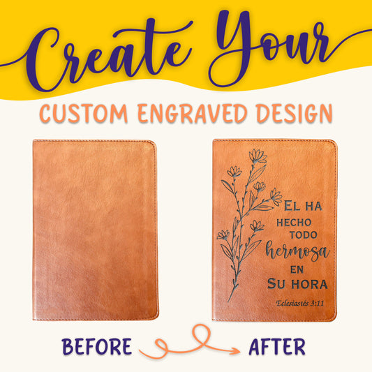 Personalized Bilingual ESV/RVR Bible: Create Your Own Custom Engraved Design with a Designer, Reina Valera 1960 English Standard Holy Bible