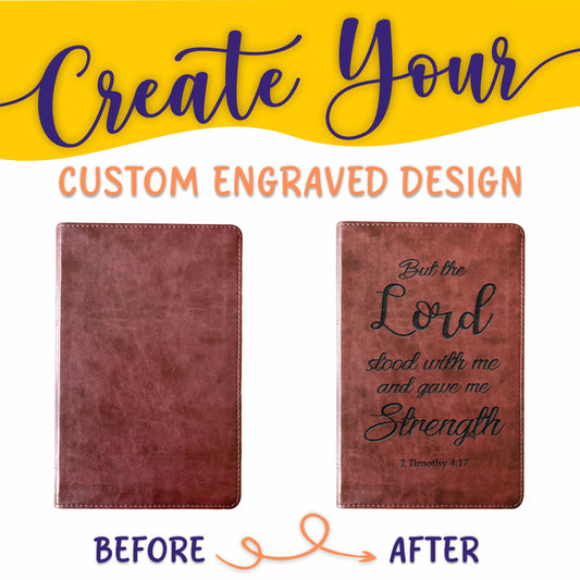 Personalized ESV Bible: Create Your Own Custom Engraved Design with a Designer, Large Print Thinline English Standard Holy Bible