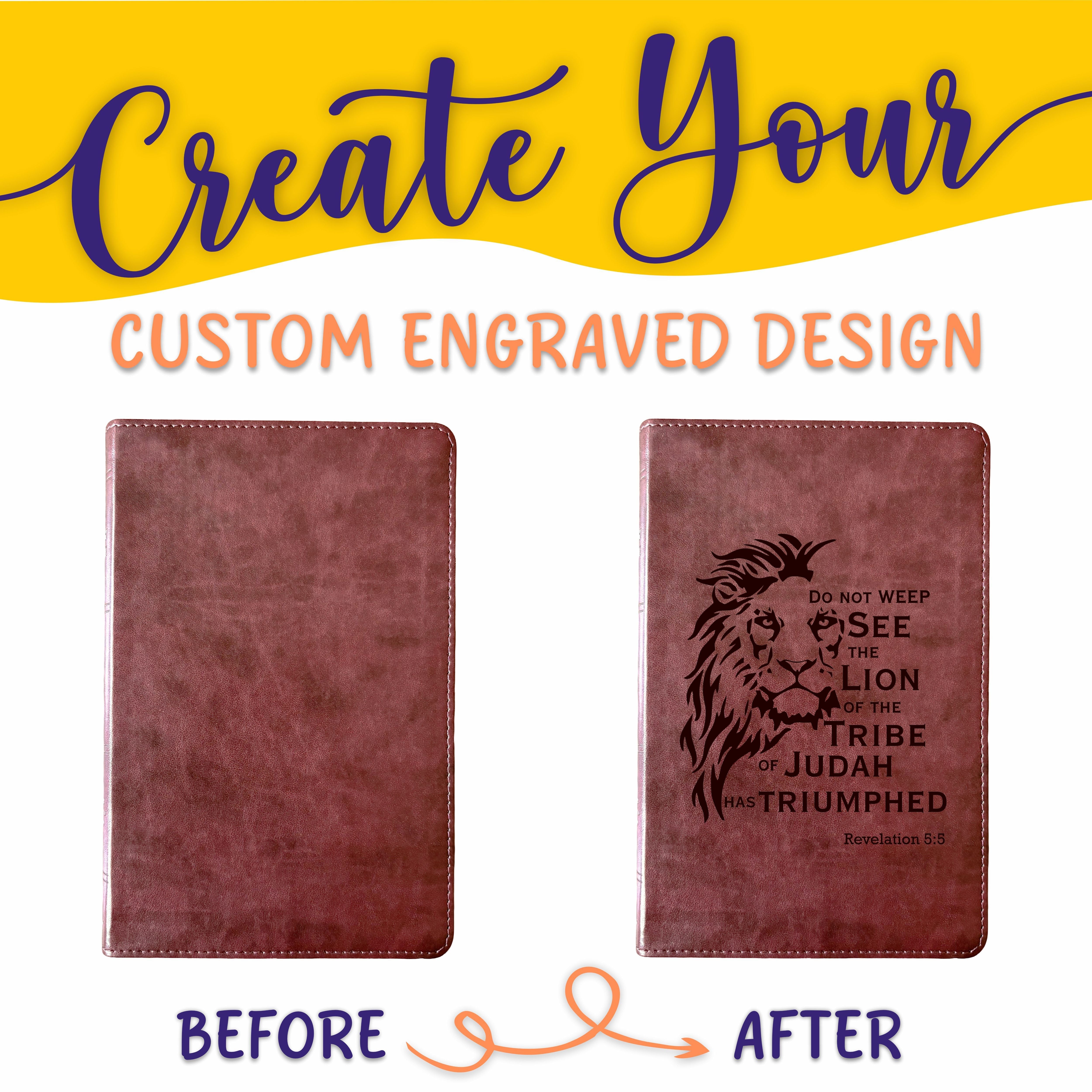 Personalized ESV Bible: Create Your Own Custom Engraved Design with a Designer, Large Print Thinline English Standard Holy Bible