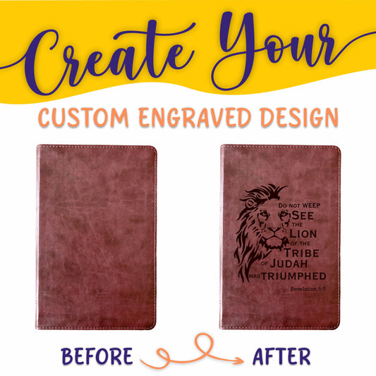 Personalized ESV Bible: Create Your Own Custom Engraved Design with a Designer, Large Print Thinline English Standard Holy Bible