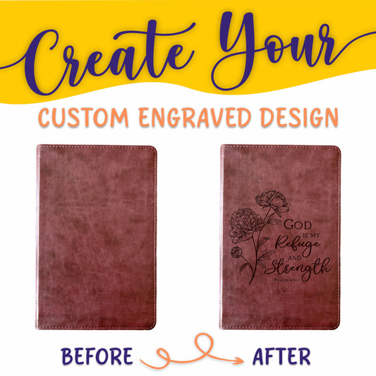 Personalized ESV Bible: Create Your Own Custom Engraved Design with a Designer, Large Print Thinline English Standard Holy Bible