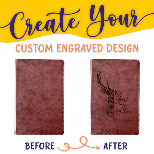 Personalized ESV Bible: Create Your Own Custom Engraved Design with a Designer, Large Print Thinline English Standard Holy Bible