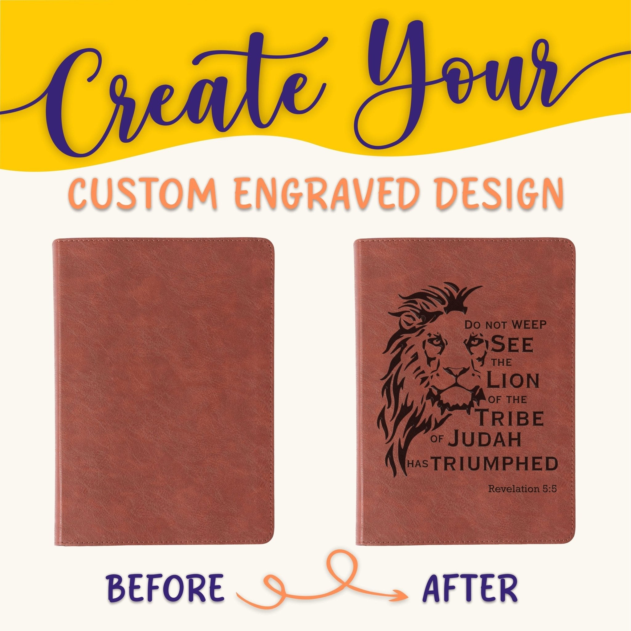 Personalized ESV Men's Study Bible: Create Your Own Custom Engraved Design with a Designer, English Standard Version, Gifts for him - Religious Books - Aylev