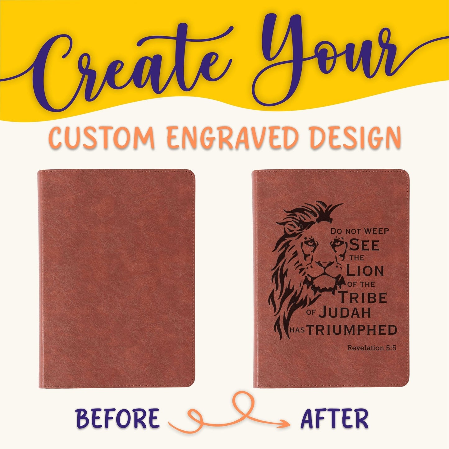 Personalized ESV Men's Study Bible: Create Your Own Custom Engraved Design with a Designer, English Standard Version, Gifts for him - Religious Books - Aylev
