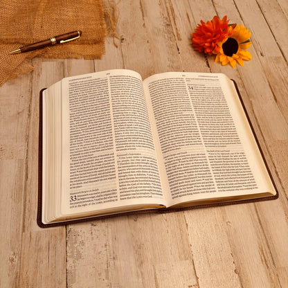 Personalized ESV Large Print Bible, Custom Fingerprint & Cross Design with Name Engraved, Gifts for Baptism, Wedding, and Confirmation - Religious Books - Aylev