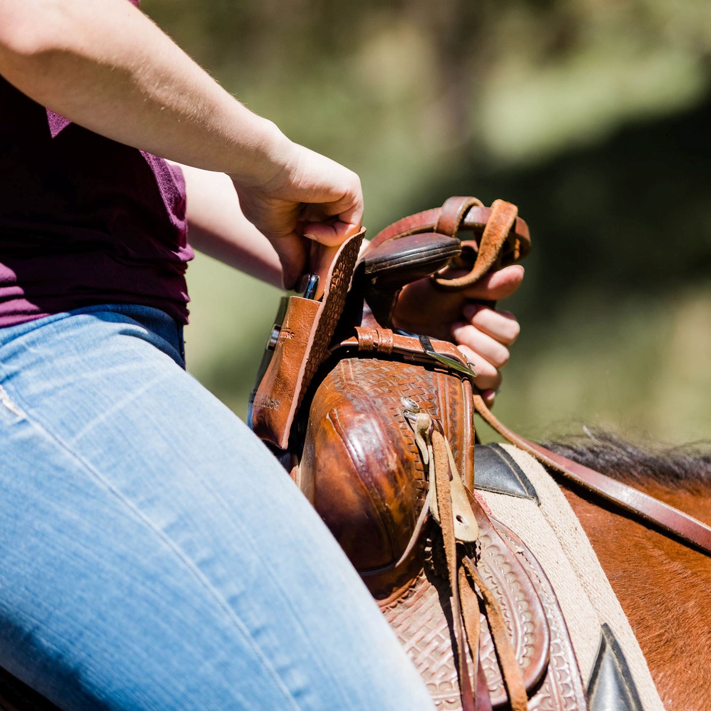 Custom Horse Saddle Bag, Original Design, Saddle Phone Holder, Horse Tack, Horse Gifts, Horse Stuff, Horse Gifts For Women Equestrian