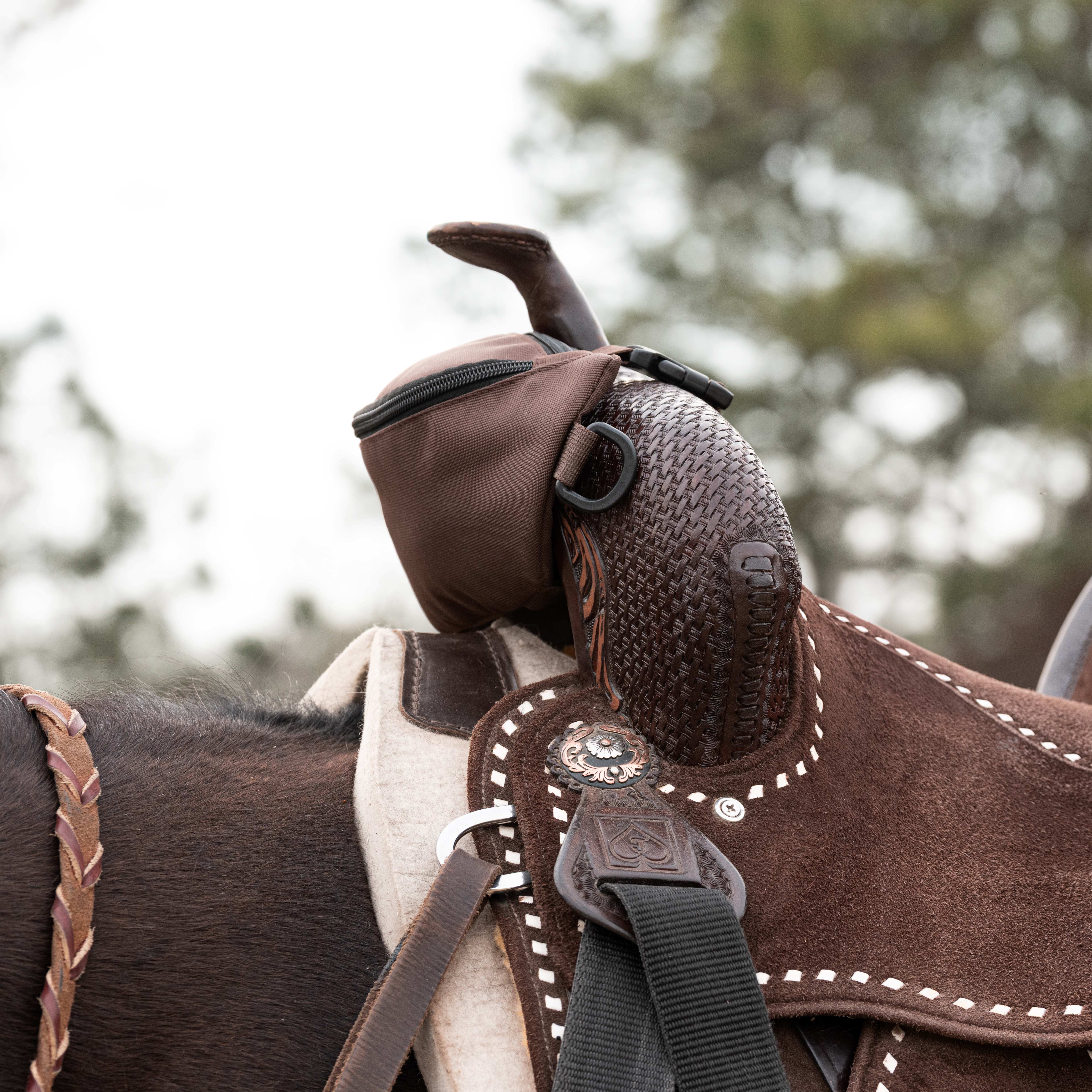 Horse Saddle Bag, Brown Pommel Bag Horse Saddle, Horse Tack, Horse Gifts, Horse Stuff, Equestrian Gifts, Saddle Accessories