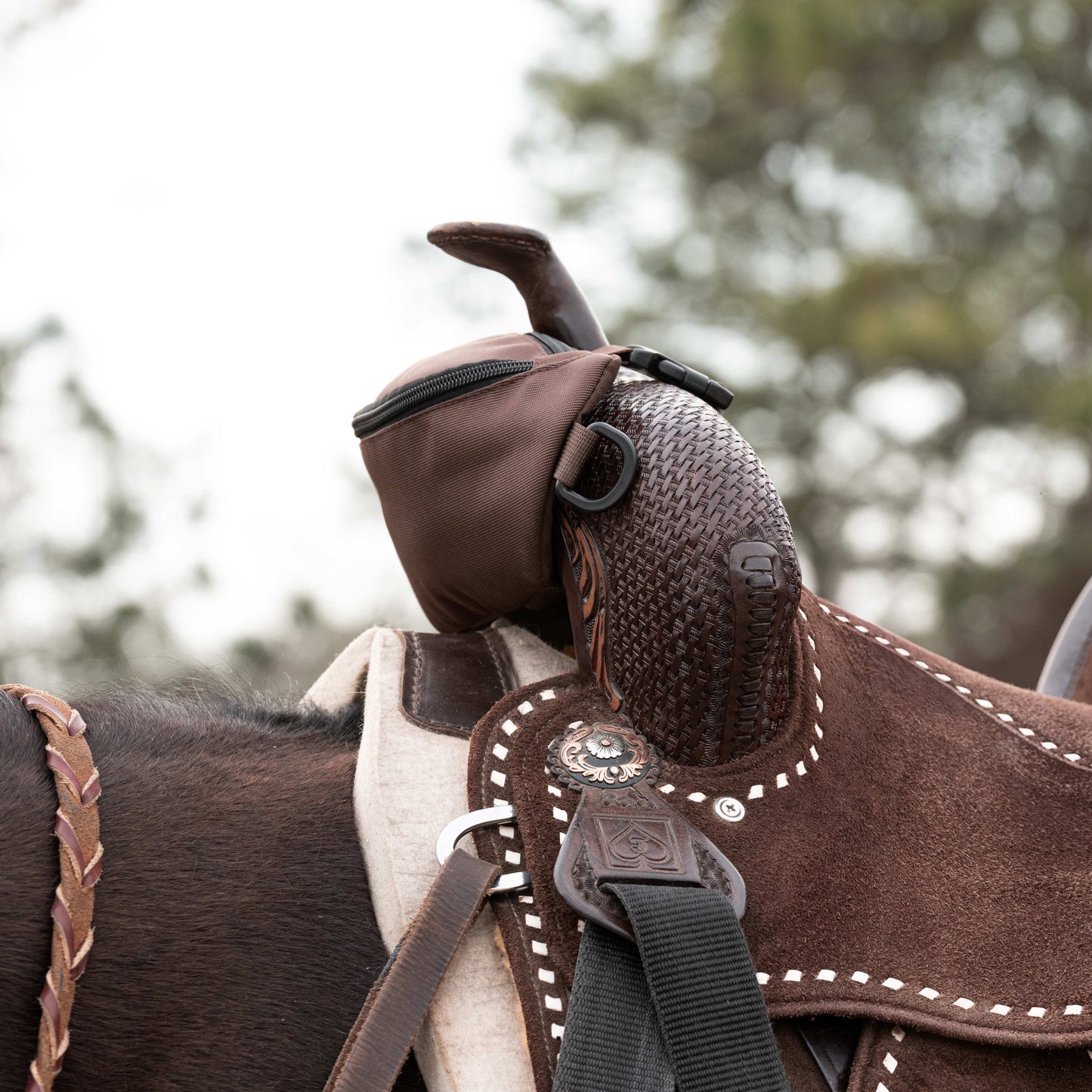 Horse Saddle Bag, Brown Pommel Bag Horse Saddle, Horse Tack, Horse Gifts, Horse Stuff, Equestrian Gifts, Saddle Accessories