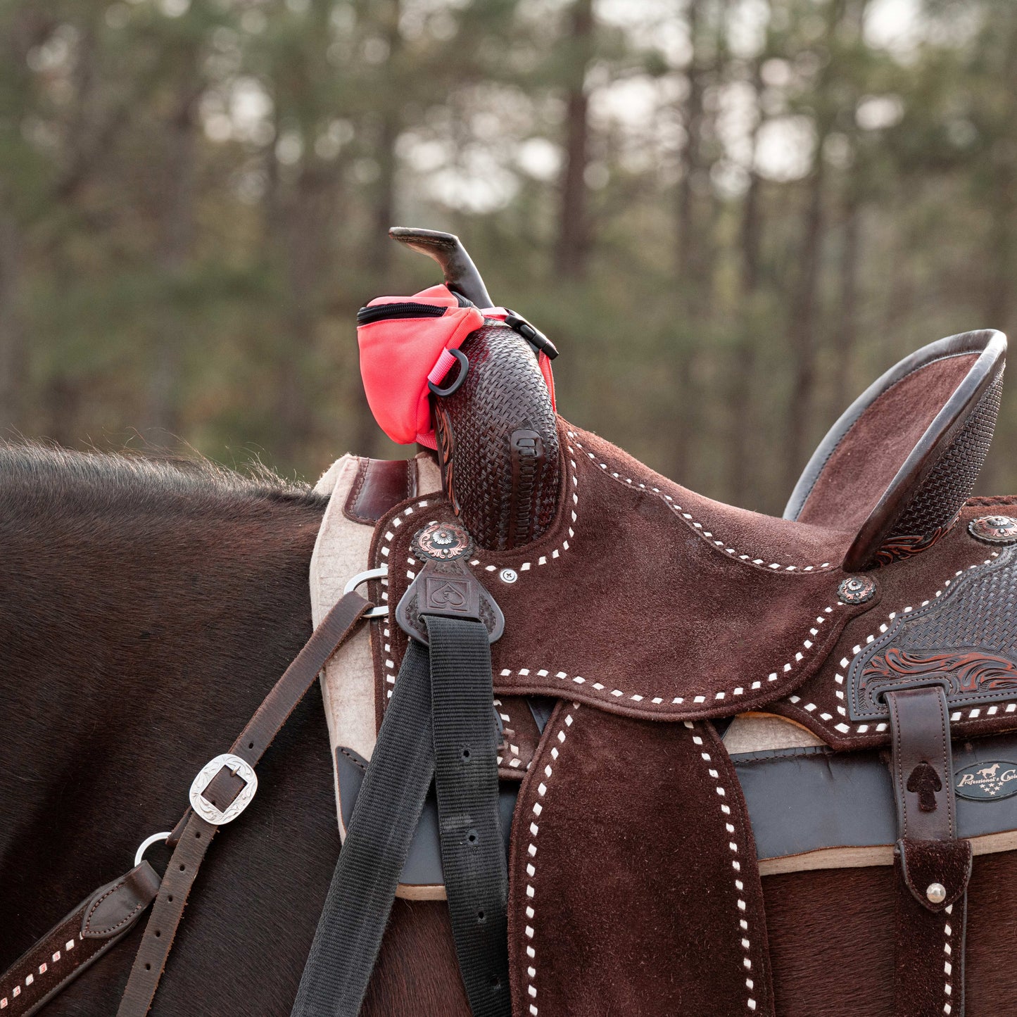 Horse Saddle Bag, Pink Pommel Bag Horse Saddle, Horse Tack, Horse Gifts, Horse Stuff, Equestrian Gifts, Saddle Accessories