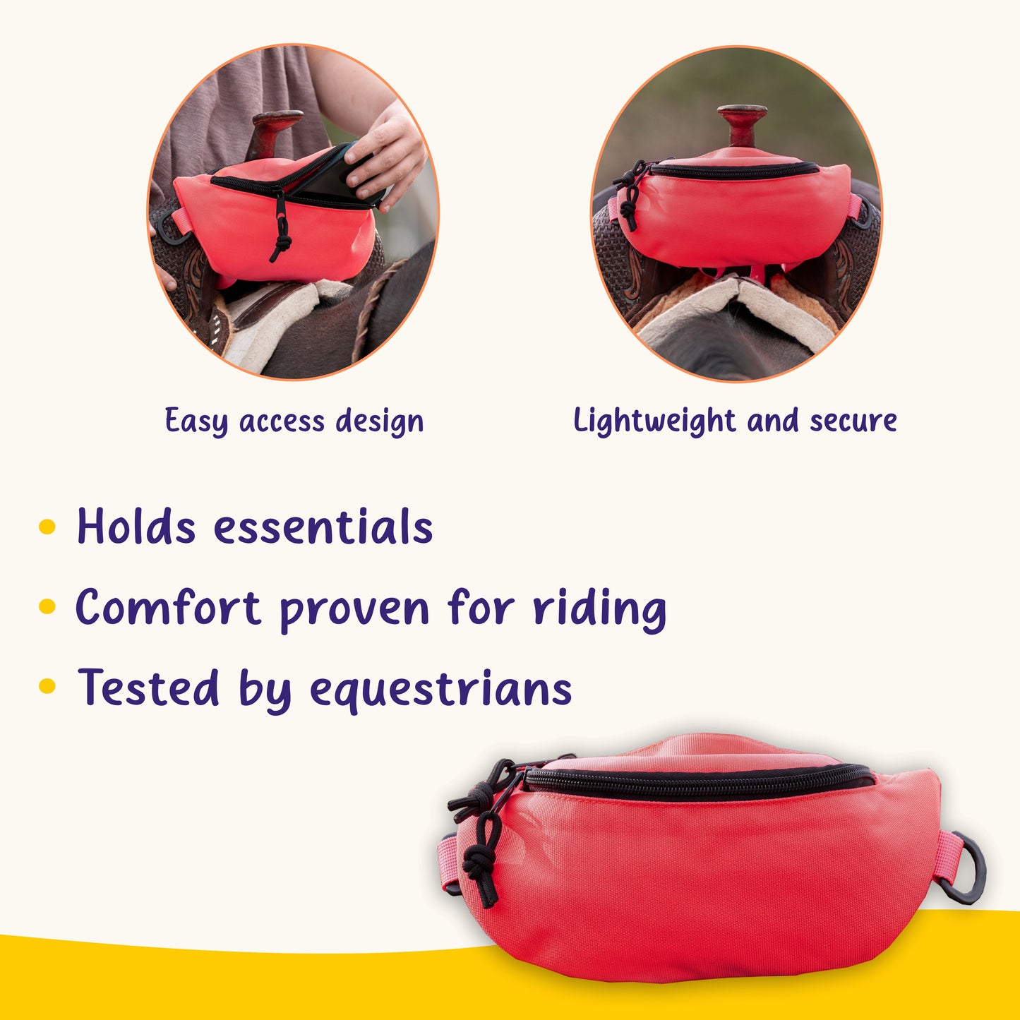 Horse Saddle Bag, Pink Pommel Bag Horse Saddle, Horse Tack, Horse Gifts, Horse Stuff, Equestrian Gifts, Saddle Accessories