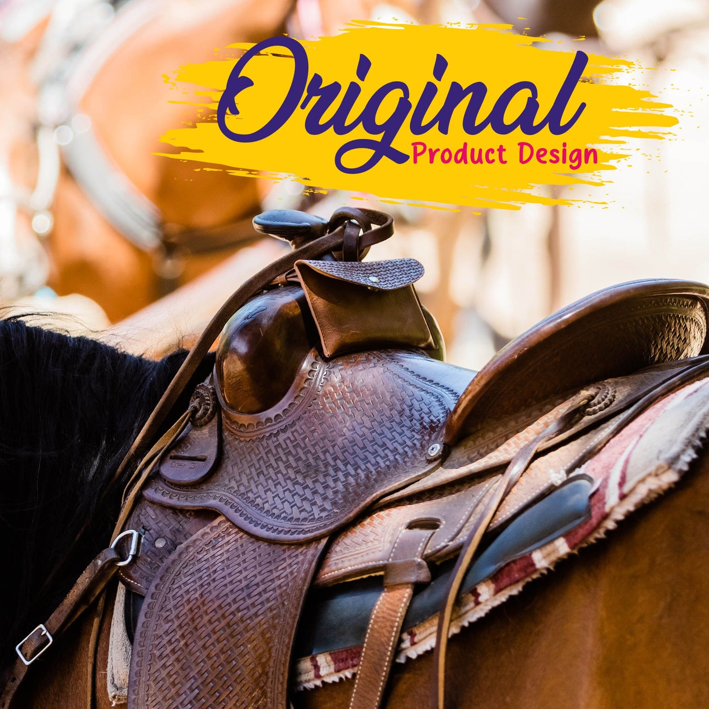 Horse Saddle Pommel Bag, Original Design, Saddle Phone Holder, Horse Tack, Horse Gifts For Women, Equestrian Gifts Horse Lover