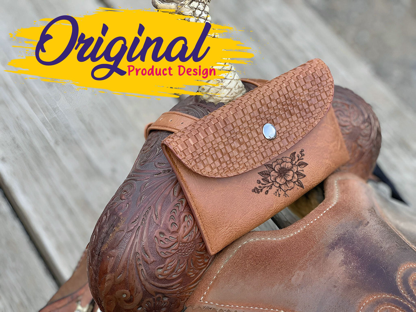 Custom Horse Saddle Bag, Original Design, Saddle Phone Holder, Horse Tack, Horse Gifts, Horse Stuff, Horse Gifts For Women Equestrian