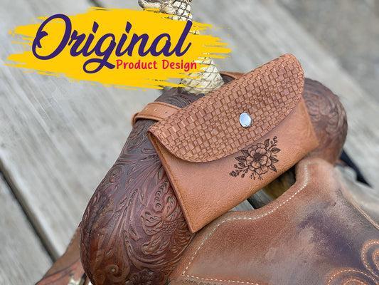 Custom Horse Saddle Bag, Original Design, Saddle Phone Holder, Horse Tack, Horse Gifts, Horse Stuff, Horse Gifts For Women Equestrian