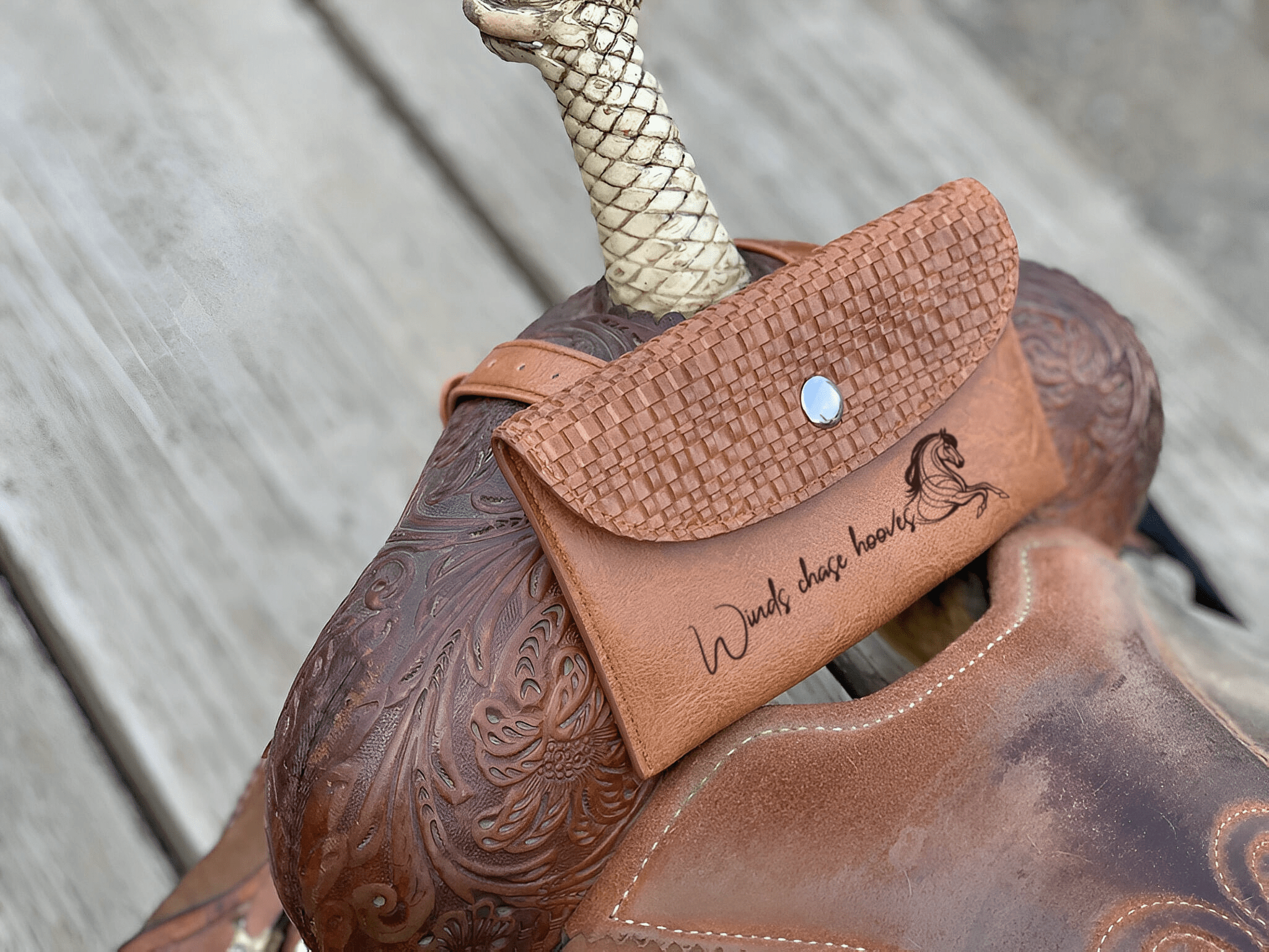 Custom Horse Saddle Bag, Original Design, Saddle Phone Holder, Horse Tack, Horse Gifts, Horse Stuff, Horse Gifts For Women Equestrian