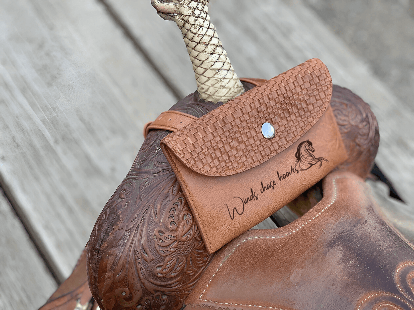Custom Horse Saddle Bag, Original Design, Saddle Phone Holder, Horse Tack, Horse Gifts, Horse Stuff, Horse Gifts For Women Equestrian