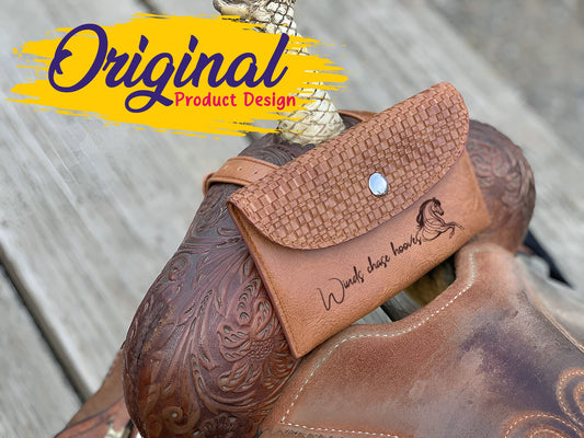 Custom Horse Saddle Bag, Original Design, Saddle Phone Holder, Horse Tack, Horse Gifts, Horse Stuff, Horse Gifts For Women Equestrian