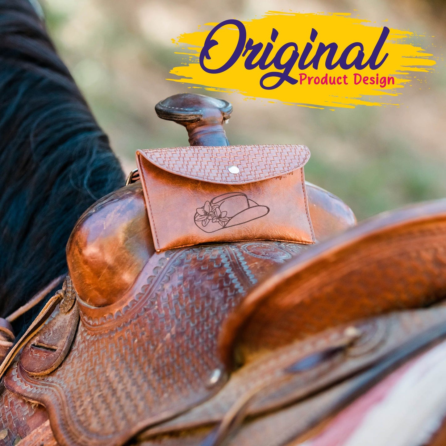 Custom Horse Saddle Bag, Original Design, Saddle Phone Holder, Horse Tack, Horse Gifts, Horse Stuff, Horse Gifts For Women Equestrian