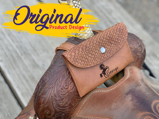 Personalized Horse Saddle Bag , Original Design, Saddle Phone Holder, Horse Tack, Horse Gifts, Horse Stuff, Horse Gifts For Women Equestrian