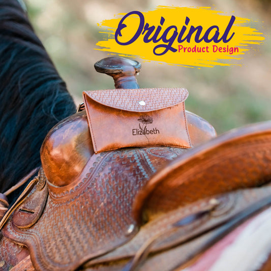 Personalized Horse Saddle Bag , Original Design, Saddle Phone Holder, Horse Tack, Horse Gifts, Horse Stuff, Horse Gifts For Women Equestrian