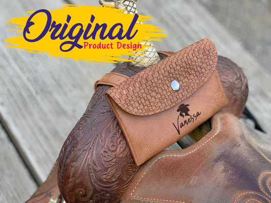 Personalized Horse Saddle Bag , Original Design, Saddle Phone Holder, Horse Tack, Horse Gifts, Horse Stuff, Horse Gifts For Women Equestrian
