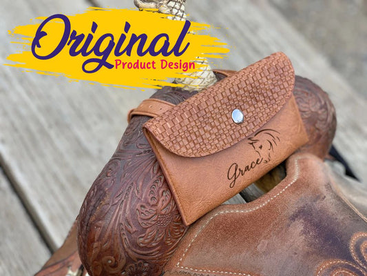Personalized Horse Saddle Bag , Original Design, Saddle Phone Holder, Horse Tack, Horse Gifts, Horse Stuff, Horse Gifts For Women Equestrian