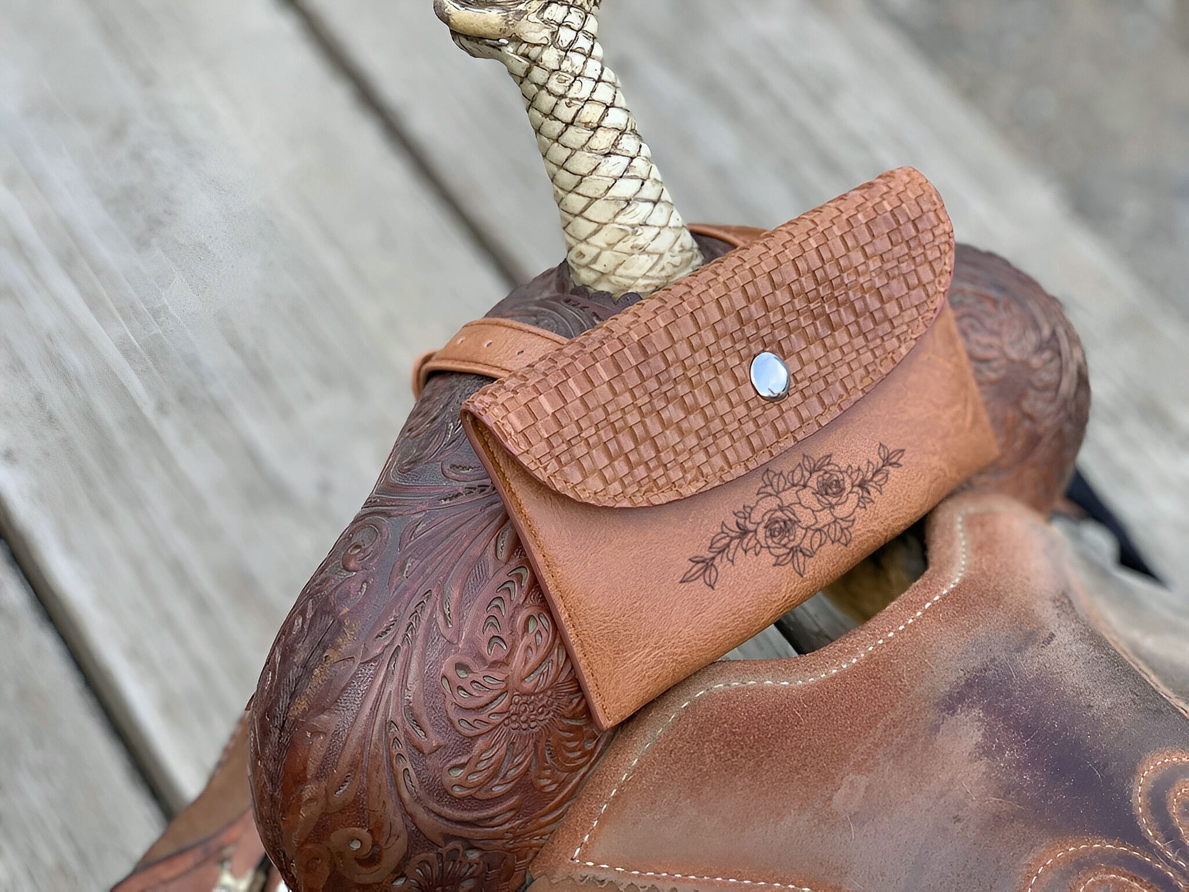 Custom Horse Saddle Bag, Original Design, Saddle Phone Holder, Horse Tack, Horse Gifts, Horse Stuff, Horse Gifts For Women Equestrian