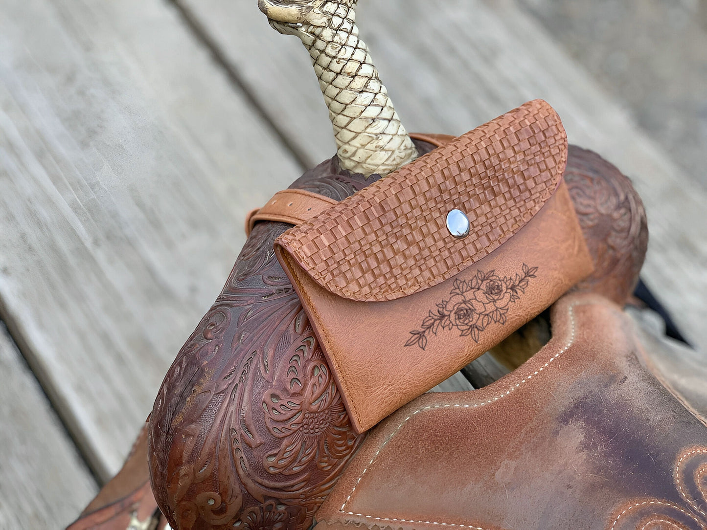 Custom Horse Saddle Bag, Original Design, Saddle Phone Holder, Horse Tack, Horse Gifts, Horse Stuff, Horse Gifts For Women Equestrian