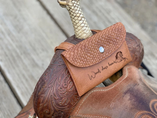 Custom Horse Saddle Bag, Original Design, Saddle Phone Holder, Horse Tack, Horse Gifts, Horse Stuff, Horse Gifts For Women Equestrian