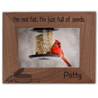 Personalized Bird Picture Frame, Genuine Walnut Bird Photo Frame 4x6, Bird Picture Wall Decor, Bird Memorial Gift, Bird Loss Gifts - Apparel & Accessories - Aylev