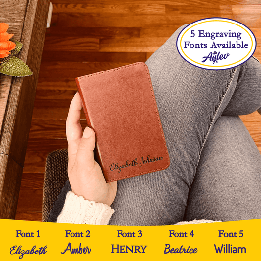 Personalized ESV Pocket Bible with Name Engraved, Small Bible, Custom Bible Name Engraved, English Standard Version, Christian Gifts - Religious Books - Aylev