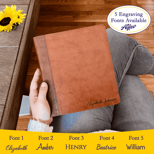 Personalized ESV Bible with Name Engraved, ESV Journaling Study Bible, Custom Bible Engraved Name, English Standard Version Christian Gifts - Religious Books - Aylev