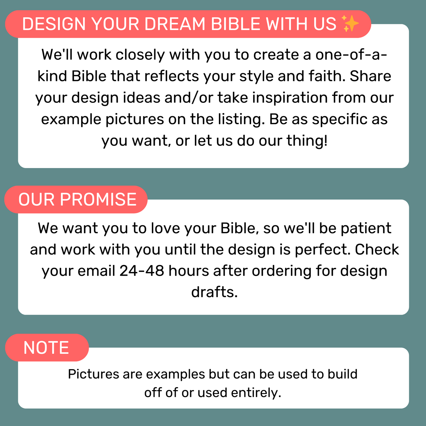 Personalized ESV Bible: Create Your Own Custom Engraved Design with a Designer, Wide-Margin Reference Red Letter English Standard Holy Bible - Aylev