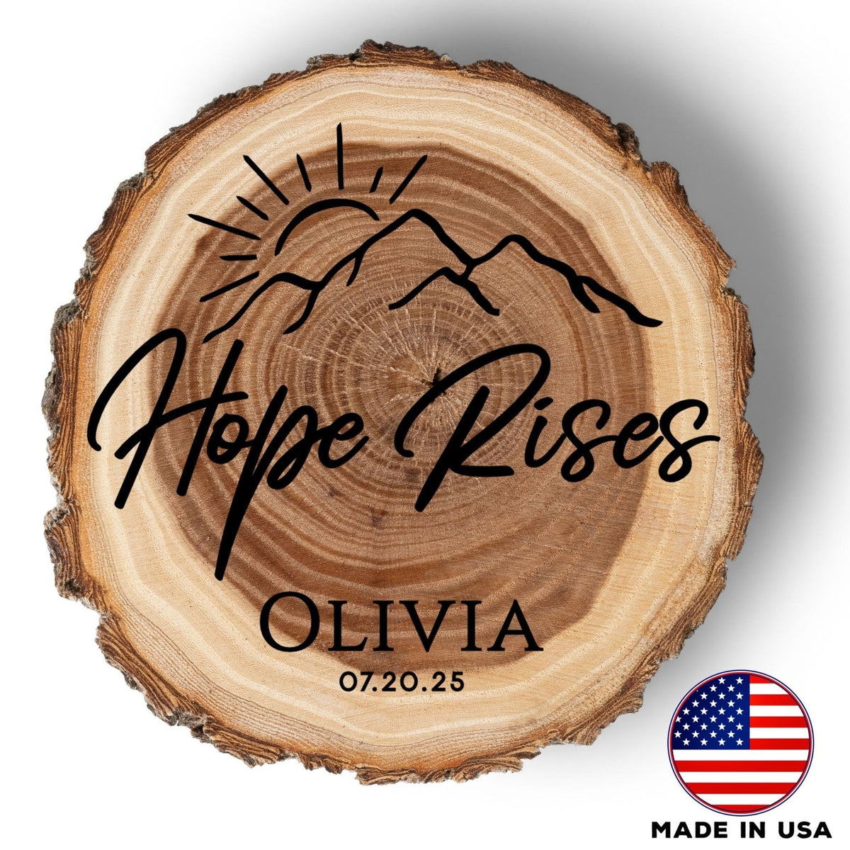 Personalized Wood Coaster Set, Create Your Own Custom Engraved Design with a Designer, Real Wood Coasters, Made in The USA, Keepsake Gift - Apparel & Accessories - Aylev